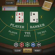 CosmoBet - Baccarat Table Game - Online Casino