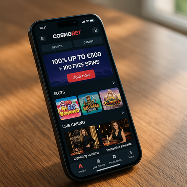 CosmoBet - Version Mobile - Responsive et Compatible Tablette